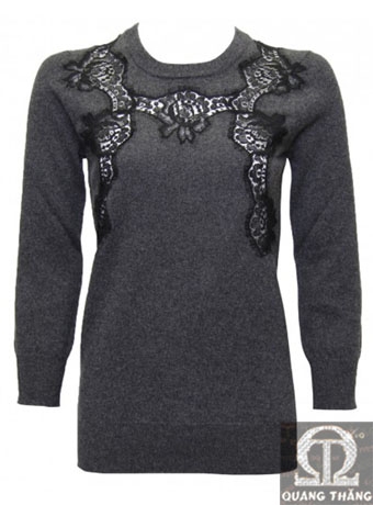 Dolce & Gabbana Dark Grey Cashmere Sweater