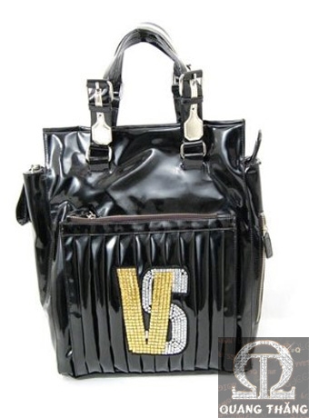Túi xách Versace Large Leather Black